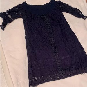 Navy lace dress